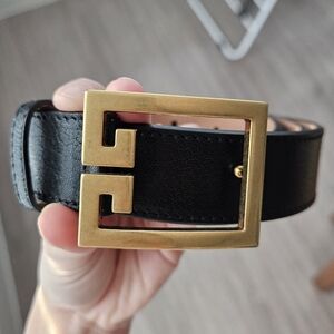 Givenchy GV3 Logo Leather Belt